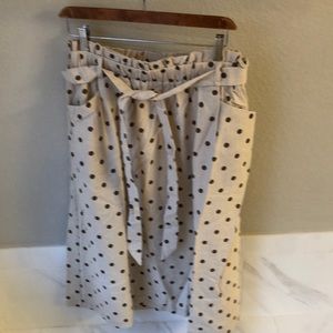 New Paper Bag Skirt with pockets and belt.
